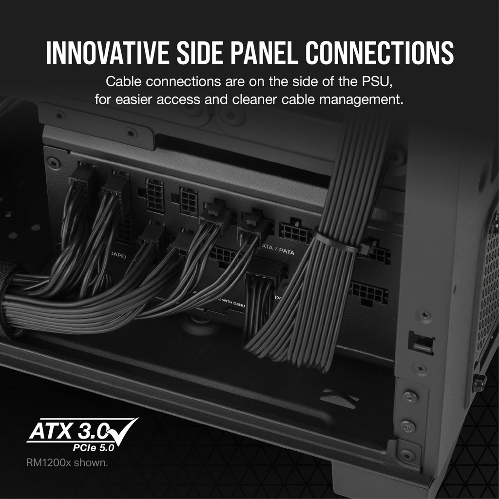 Black ATX 3.1 PCIe 5.1 Power Supply O88676