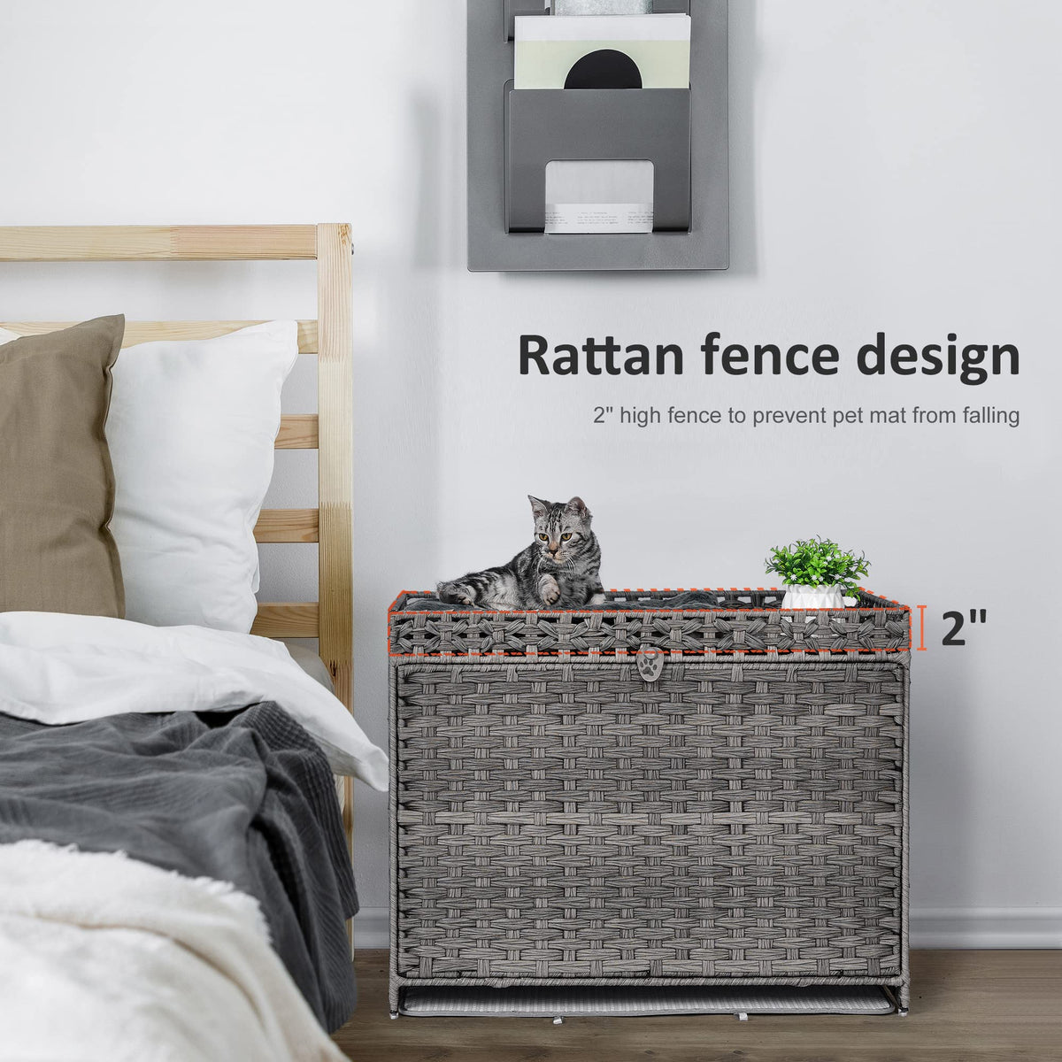 Cat Litter Box Enclosure with Door K97076