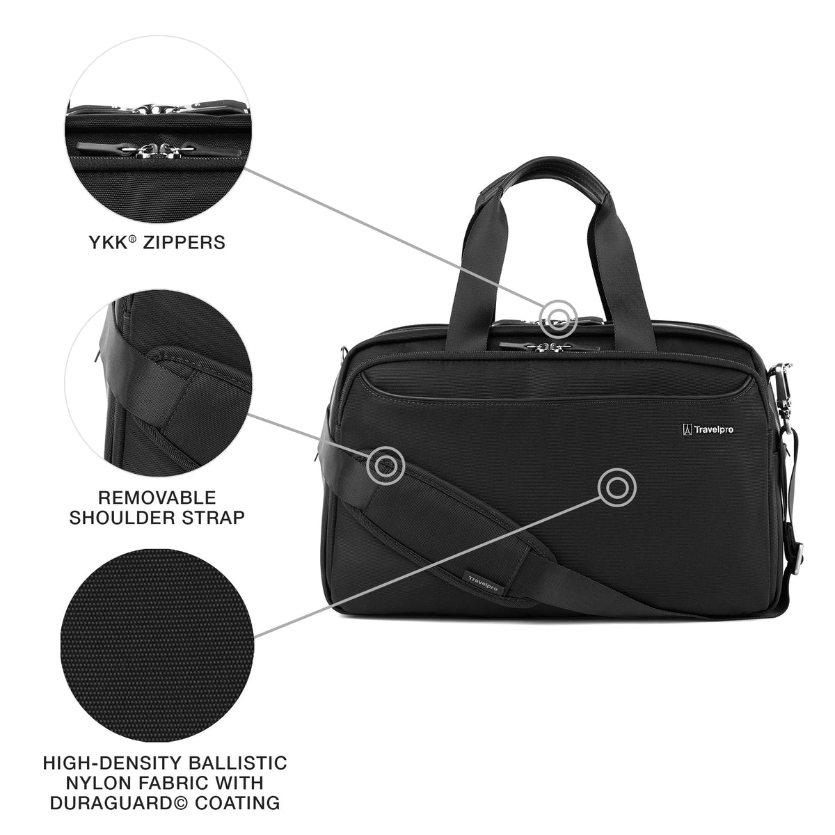 Underseat Travel Tote Bag, Black R980251