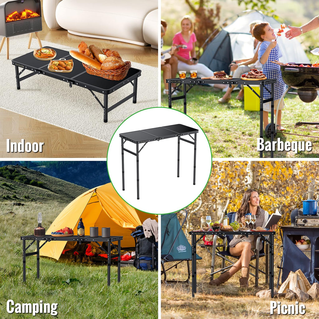 Folding Camping Table 3 Adjustable Height V115119