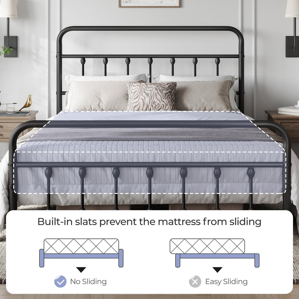 Queen Metal Platform Bed Frame H5629