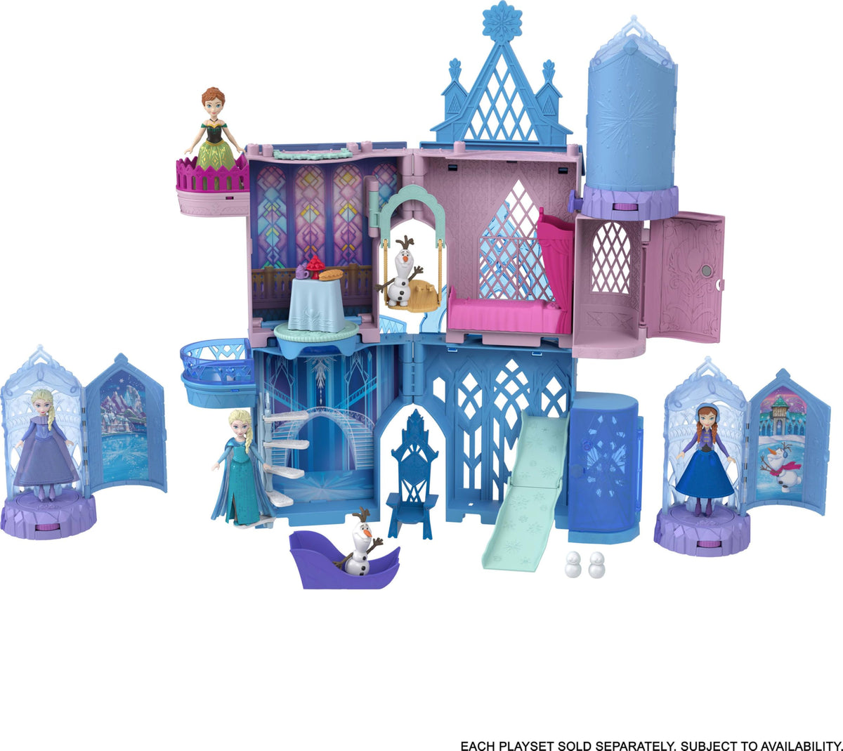 Small Dolls & Mini Castle Playsets with Spinning Doll Reveal A632