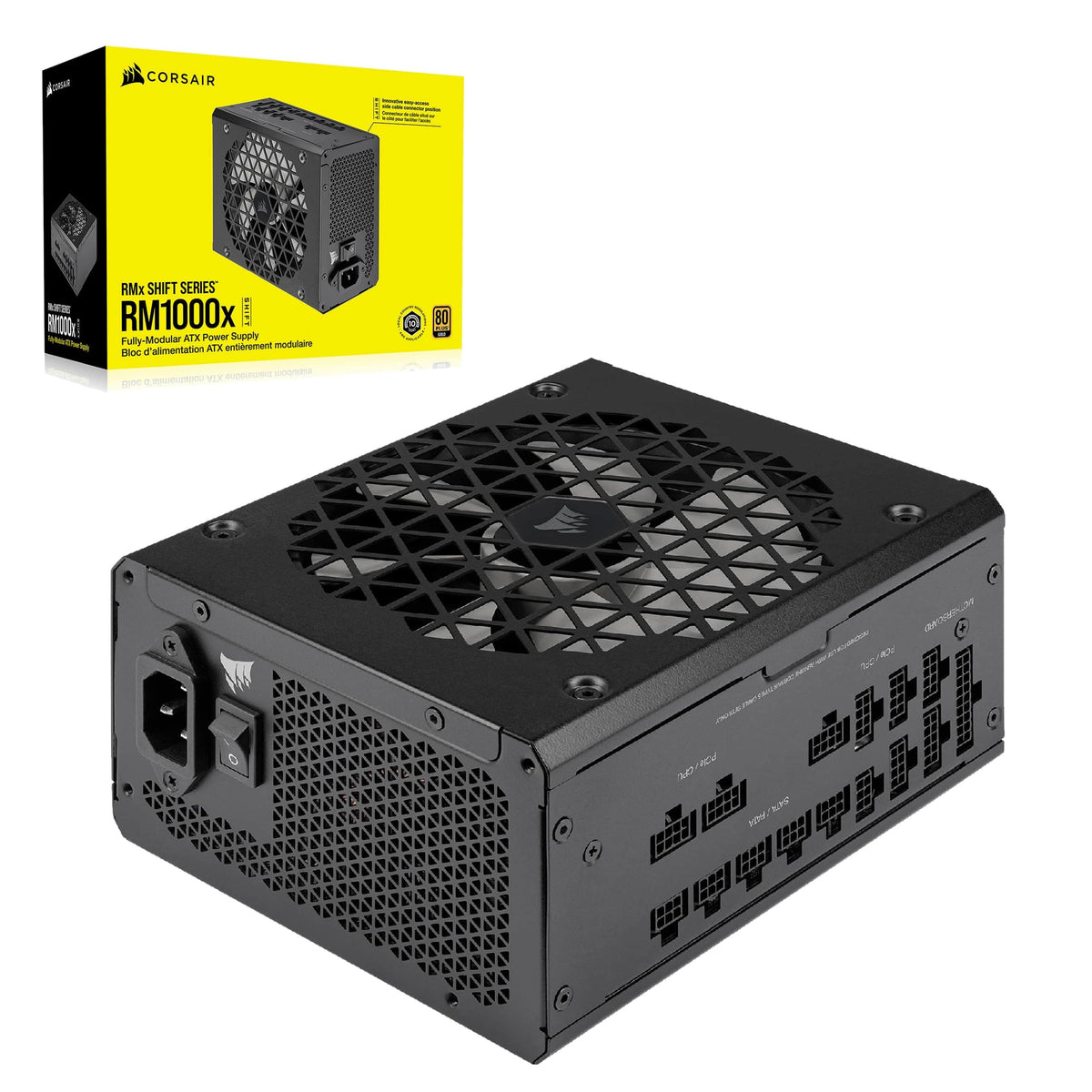 Black ATX 3.1 PCIe 5.1 Power Supply O88676