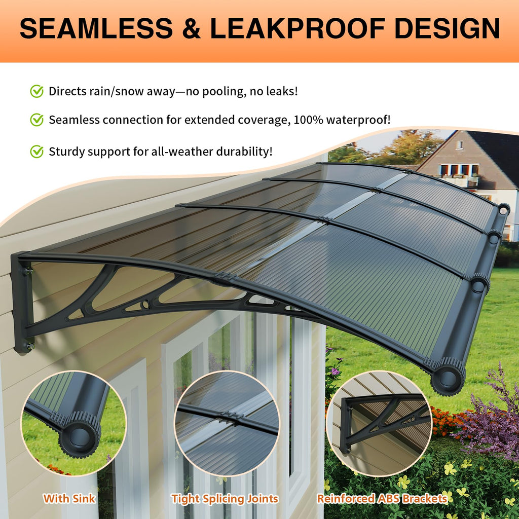40x48in UV Rain Proof Door Awning X93405
