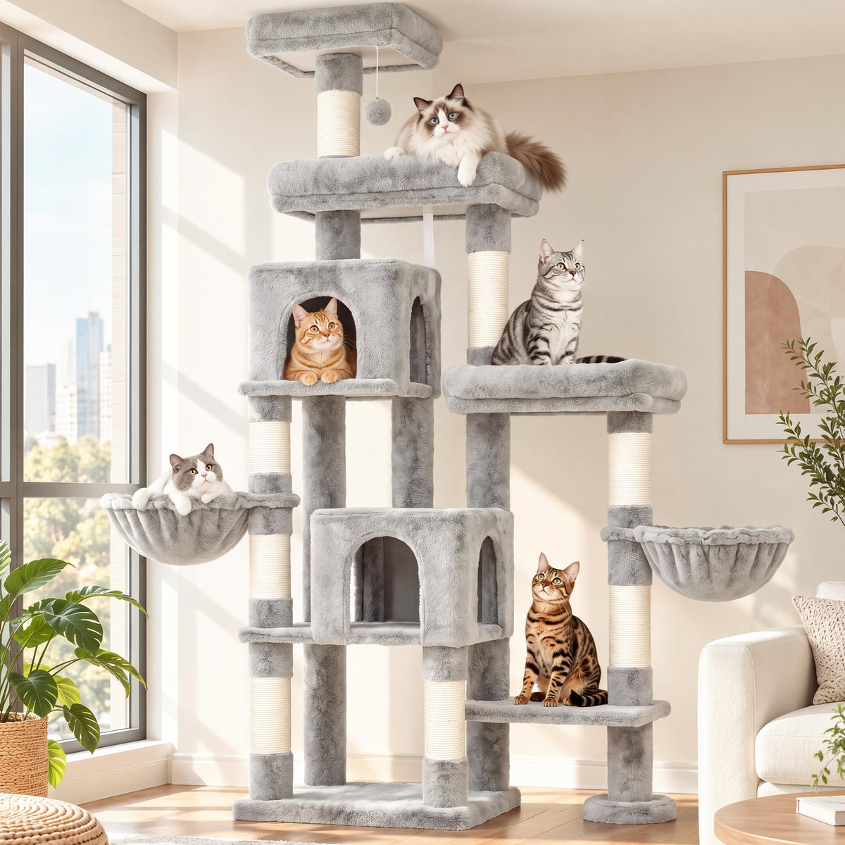 Cat Tree Tower with 3 Platforms S1685