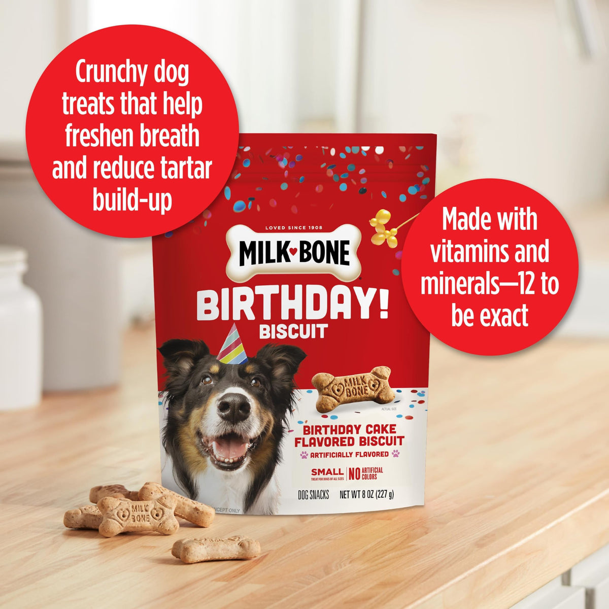 Birthday Cake Dog Treats 8 Oz N83089