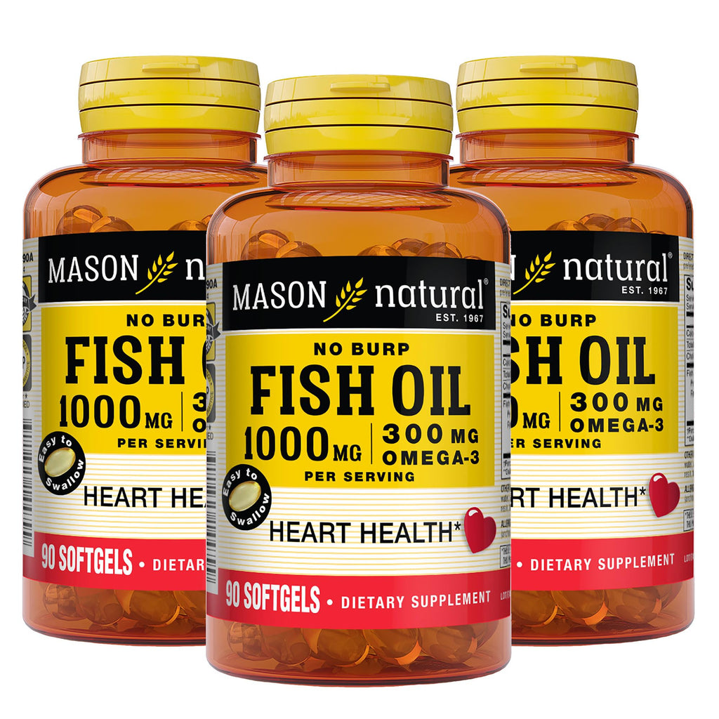Omega 3 Fish Oil 1000mg 90 Softgels Pack of 3 H131
