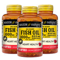 Omega 3 Fish Oil 1000mg 90 Softgels Pack of 3 H131