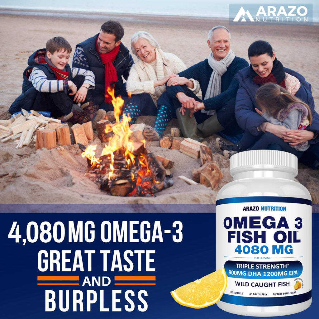 Wild Caught Omega-3 Fish Oil 120 Burpless Lemon Softgels G251033