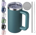 20oz Insulated Coffee Mug With Handle Ocean Blue A4086
