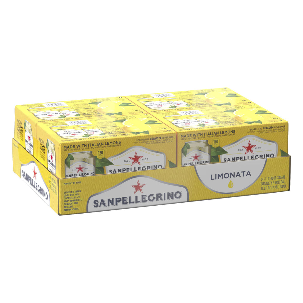 Italian Sparkling Lemon Beverage 24 Pack of 11.15 Fl Oz Cans Z68772