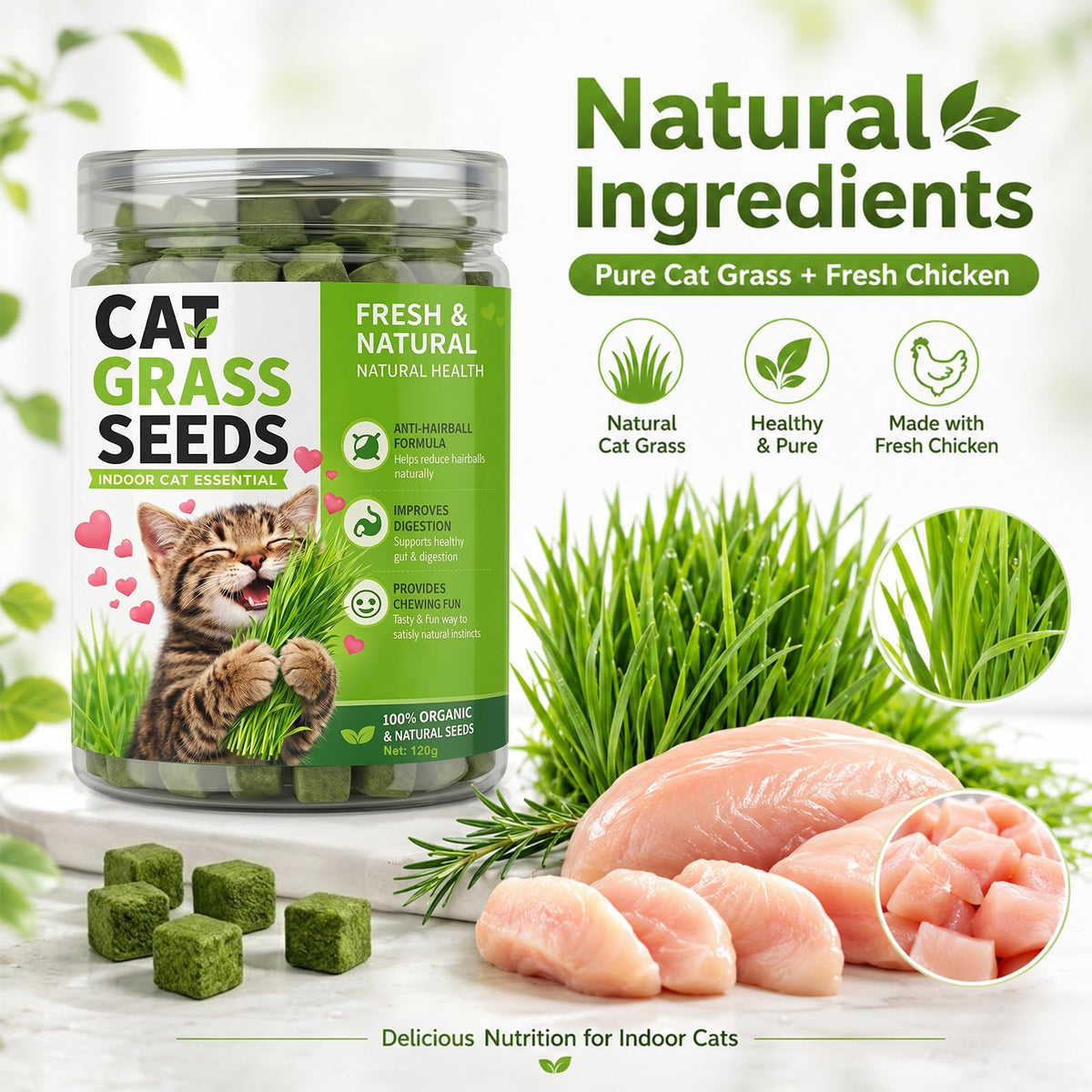 Cat Grass for Indoor Cats H7965