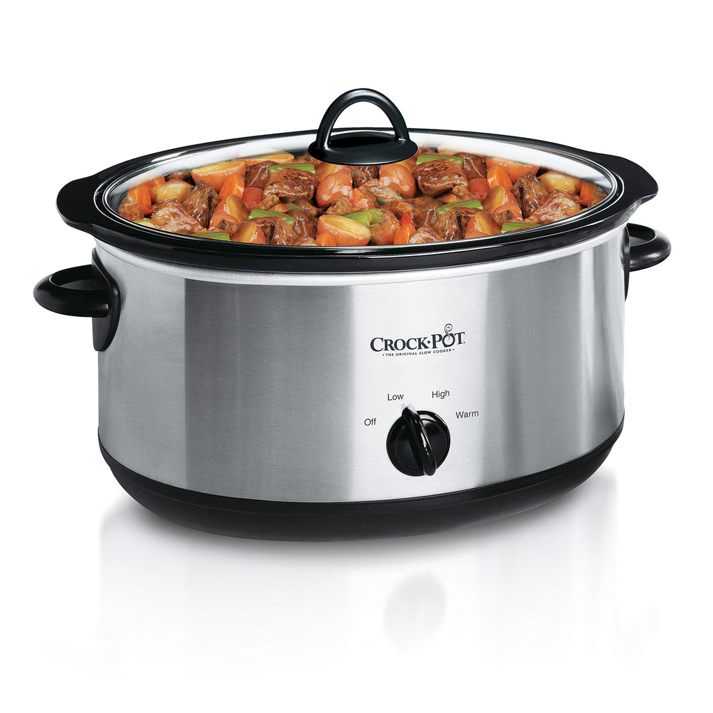 8 Quart Programmable Slow Cooker + 7 Quart Oval Manual Slow Cooker, Stainless Steel B9245