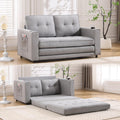 Light Gray Convertible Futon Sofa Bed C8110