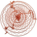 3-Tier Copper Foldable Wire Hanging Basket Z509