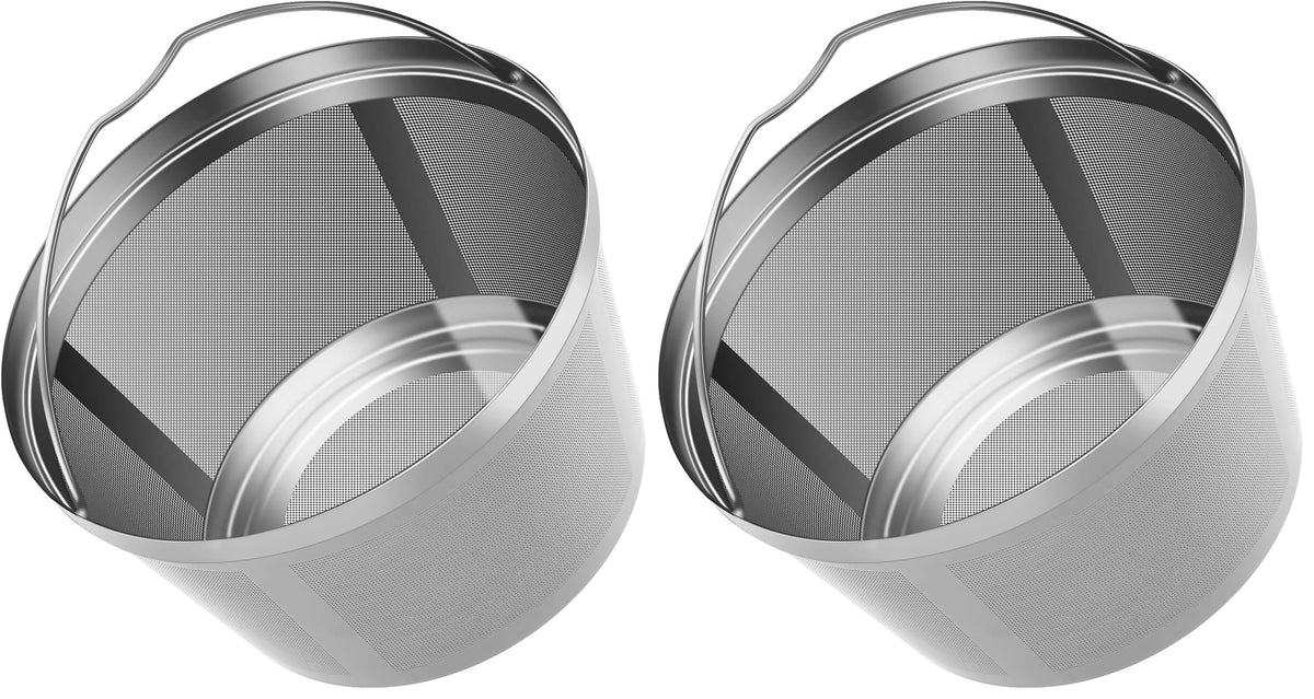 Stainless Steel Reusable Coffee Filters 8 12 Cup Pack of 2 W417