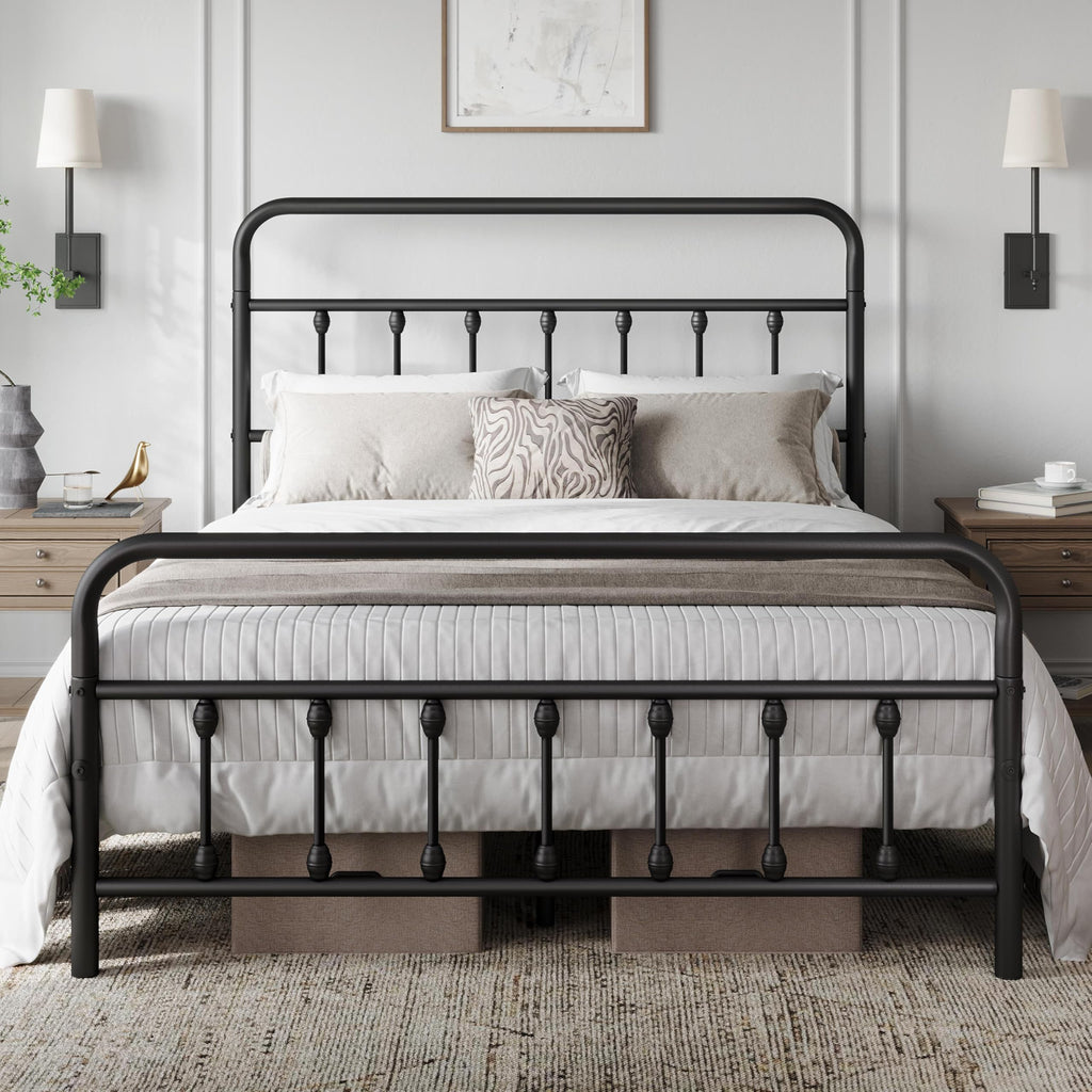 Queen Metal Platform Bed Frame H5629