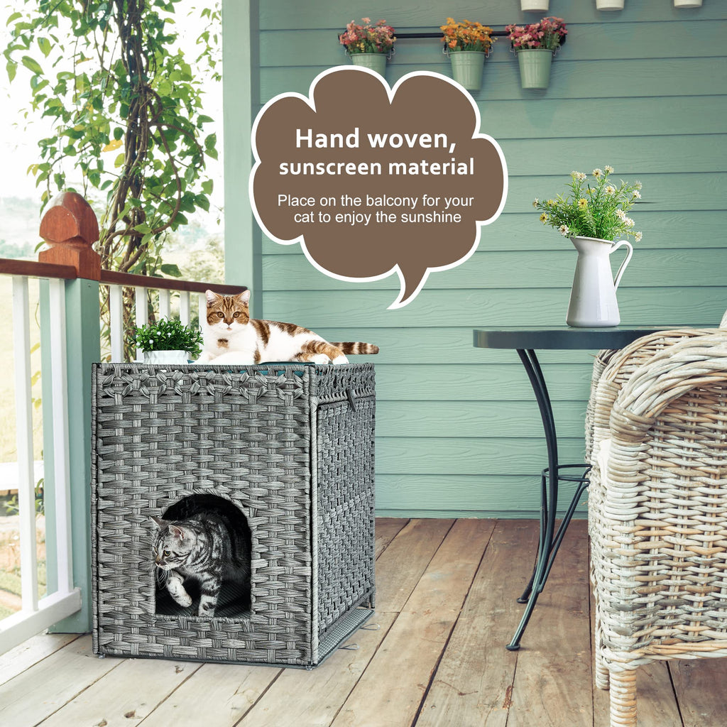 Cat Litter Box Enclosure with Door K97076
