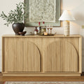 65" Oak Sideboard Buffet Cabinet with Storage R9645