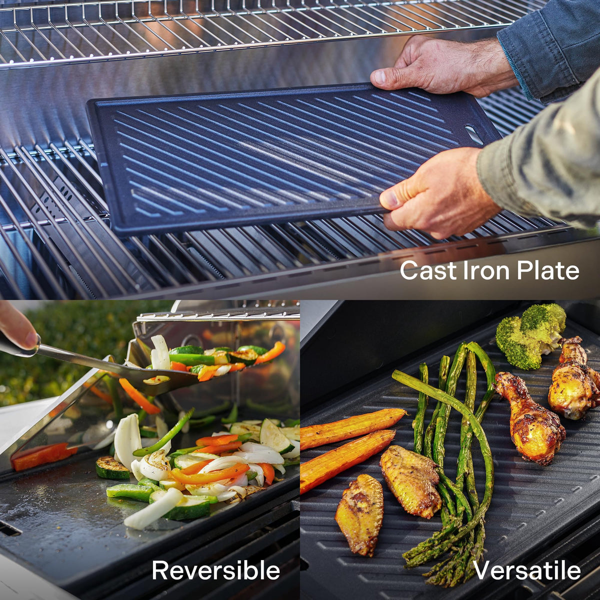 4-Burner Propane Gas Grill Stainless Steel with Side Burners U655